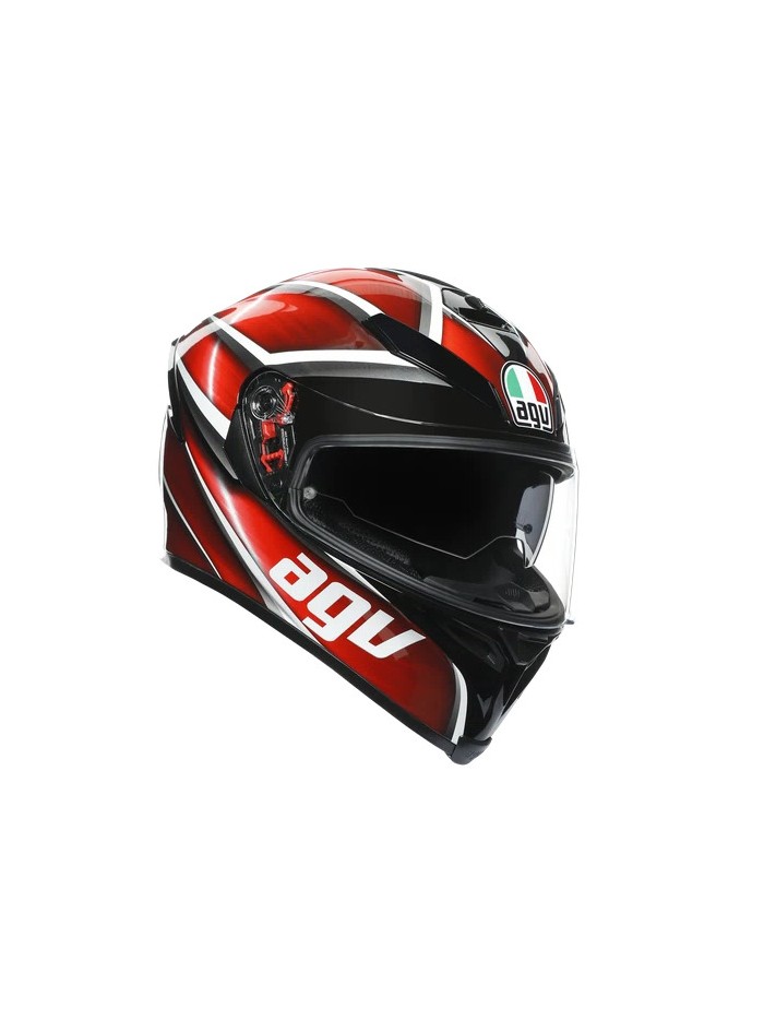 CASCO AGV K5 S MPLK TEMPEST BLACK/RED TALLA L