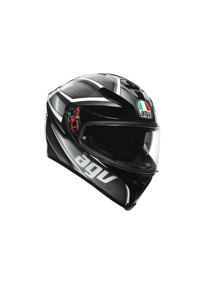 CASCO AGV TEMPEST BLACK/SILVER TALLA L